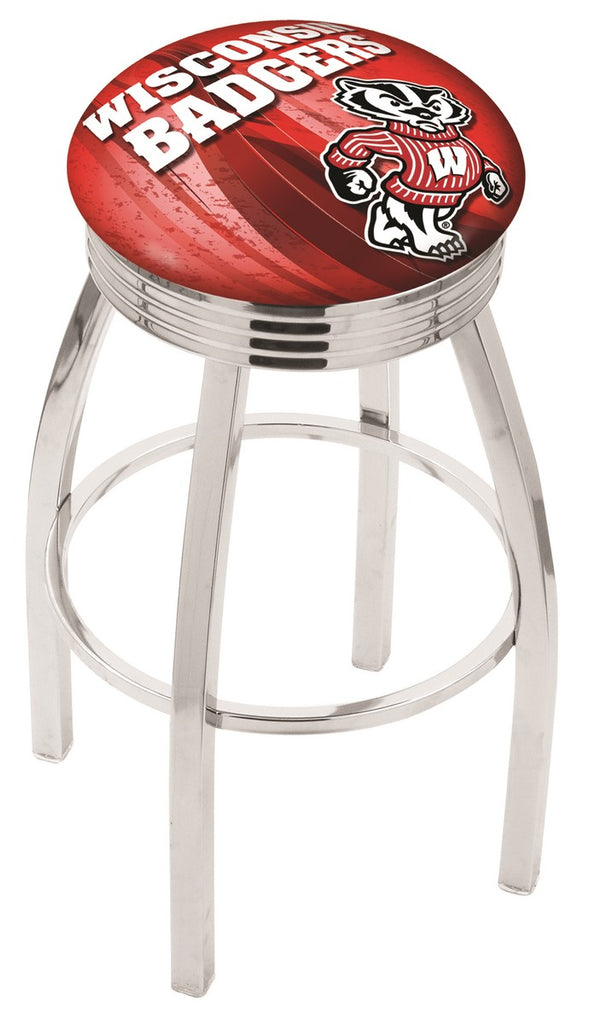 Wisconsin "badger" Bar Stool