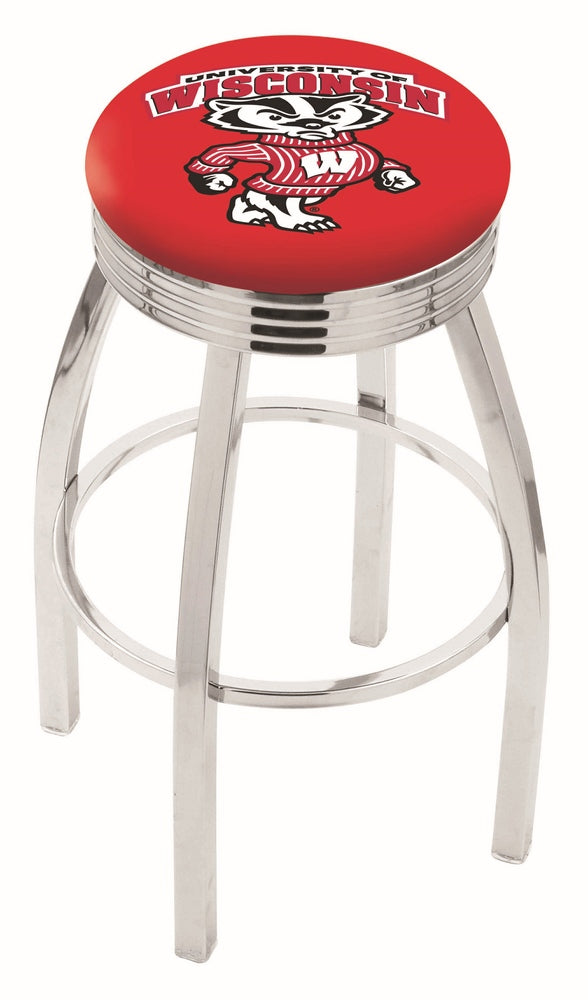 Wisconsin "badger" Bar Stool