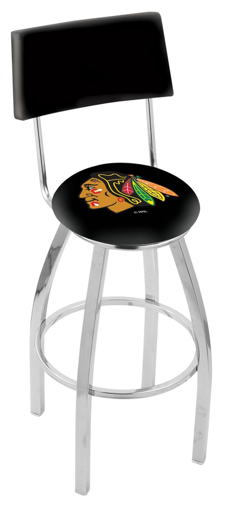 Chicago Blackhawks Bar Stool W-black Background