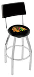 Chicago Blackhawks Bar Stool W-black Background