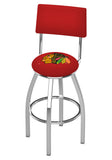 Chicago Blackhawks Bar Stool W-red Background