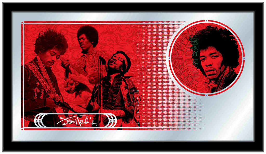 Jimi Hendrix (aye - Red) Mirror