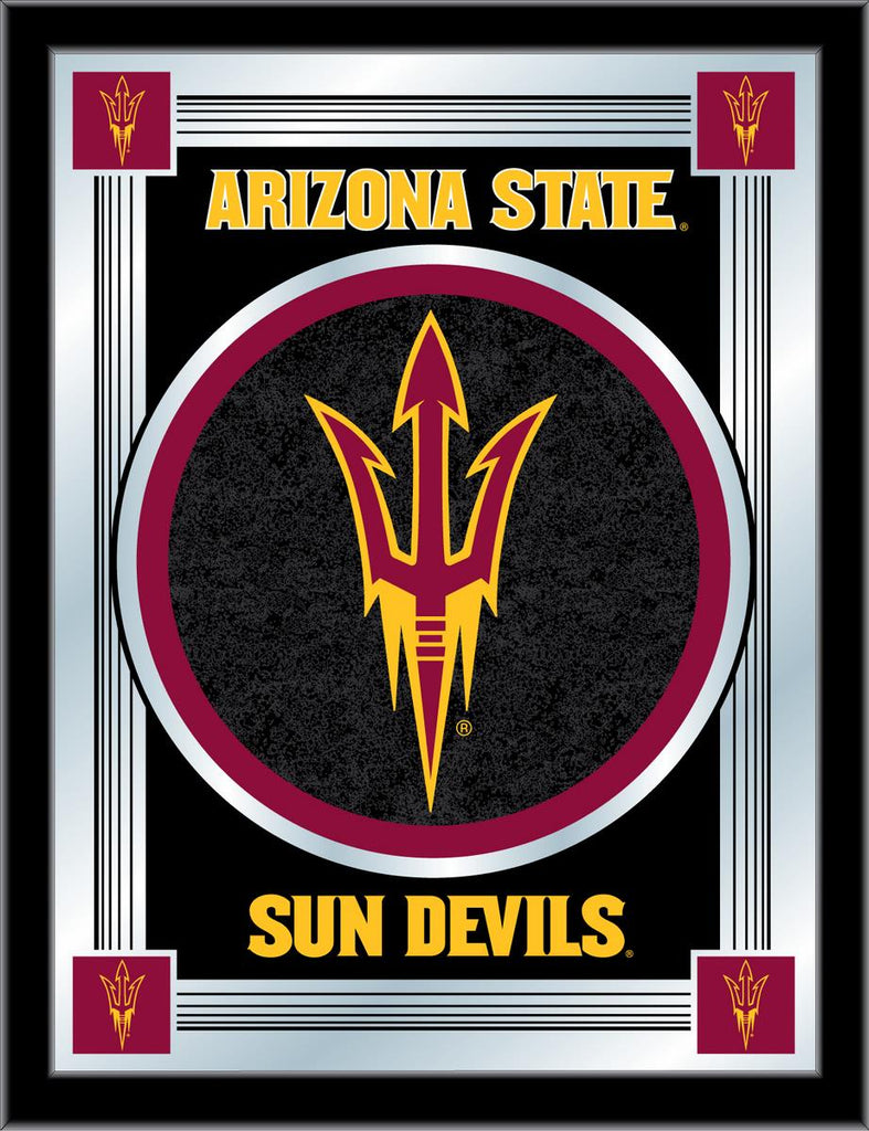 Arizona State Logo Mirror With Pitchfork Logo