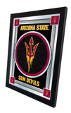 Arizona State Logo Mirror With Pitchfork Logo