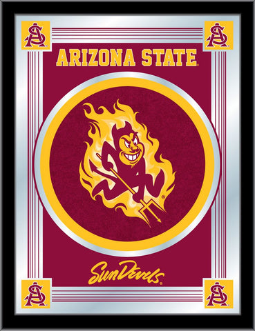 Arizona State Logo Mirror With Sparky Logo