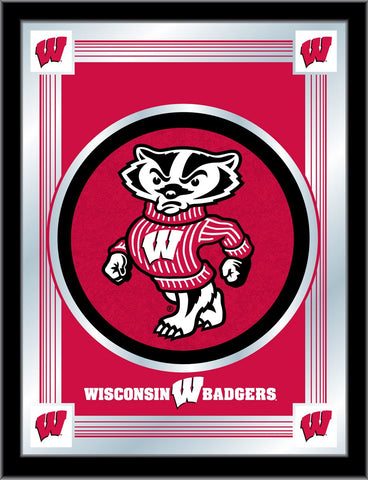 Wisconsin "badger" Logo Mirror