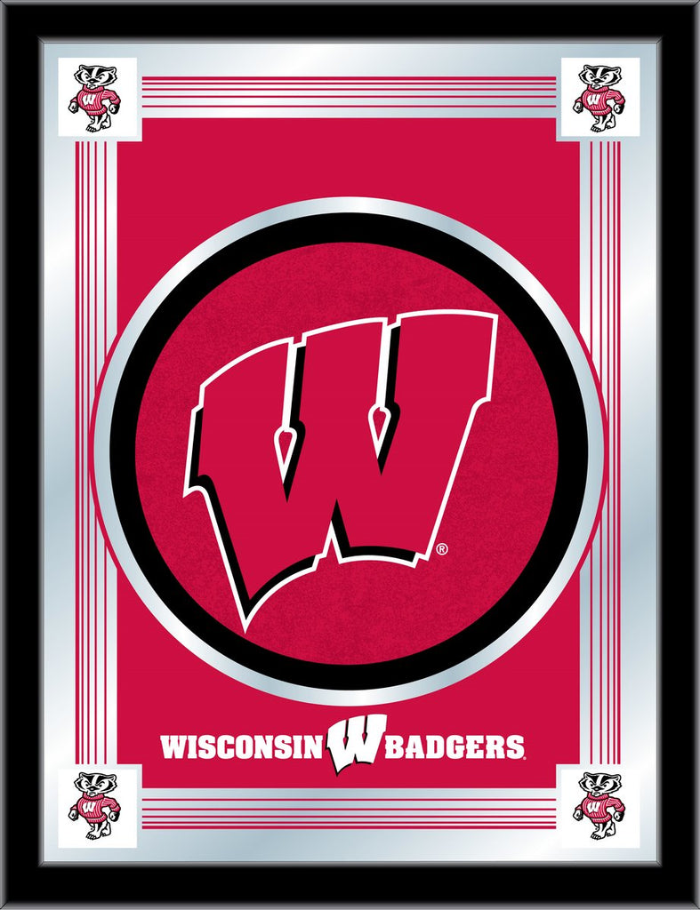 Wisconsin "w" Logo Mirror