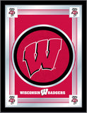 Wisconsin "w" Logo Mirror