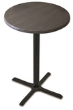 30" Tall Od211 Indoor-outdoor All-season Table With 30" Diameter Charcoal Top