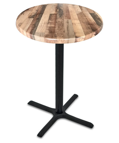 30" Tall Od211 Indoor-outdoor All-season Table With 30" Diameter Rustic Top