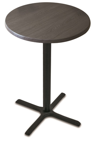 36" Tall Od211 Indoor-outdoor All-season Table With 36" Diameter Charcoal Top