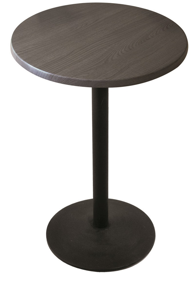 30" Tall Od214 Indoor-outdoor All-season Table With 30" Diameter Charcoal Top