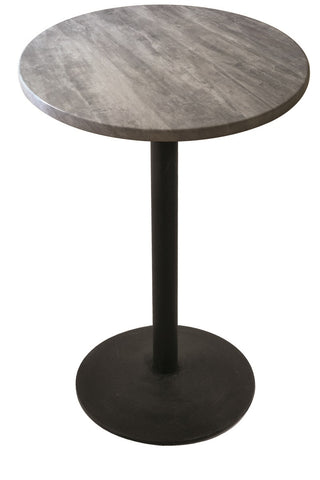 36" Tall Od214 Indoor-outdoor All-season Table With 30" Diameter Greystone Top