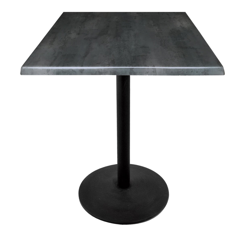 36" Tall Od214 Indoor-outdoor All-season Table With 30" X 30" Square Black Steel Top