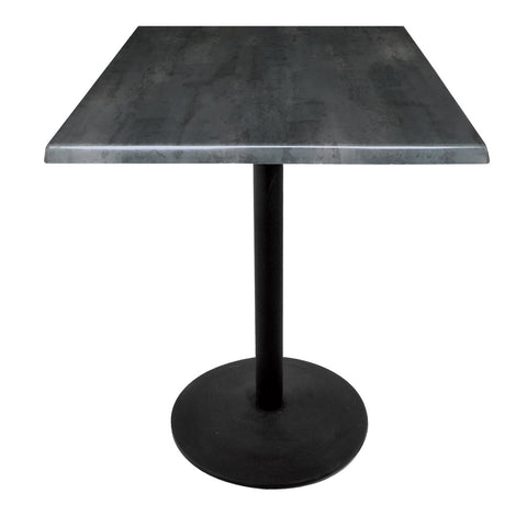 36" Tall Od214 Indoor-outdoor All-season Table With 36" X 36" Square Black Steel Top