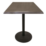 42" Tall Od214 Indoor-outdoor All-season Table With 36" X 36" Square Charcoal Top