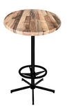 42" Tall Od216 Indoor-outdoor All-season Table With 30" Diameter Rustic Top