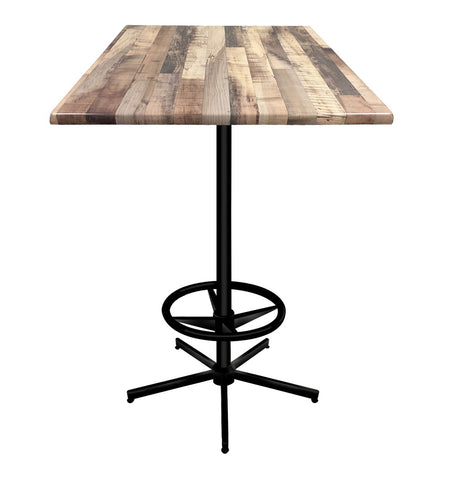 42" Tall Od216 Indoor-outdoor All-season Table With 30" X 30" Square Rustic Top