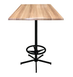 42" Tall Od216 Indoor-outdoor All-season Table With 36" X 36" Square Natural Top