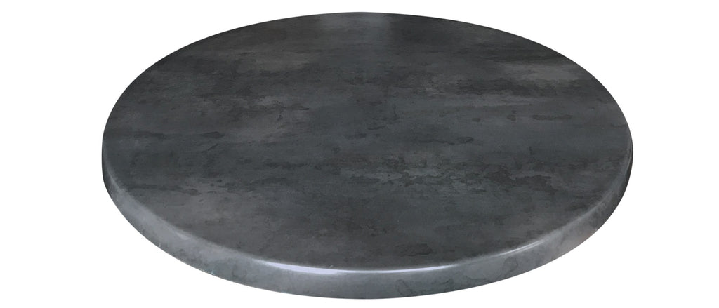 30" Diameter Black Steel, Indoor-outdoor All-season Endurotop Table Top