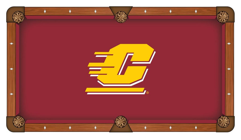 Central Michigan Pool Table Cloth-7'"