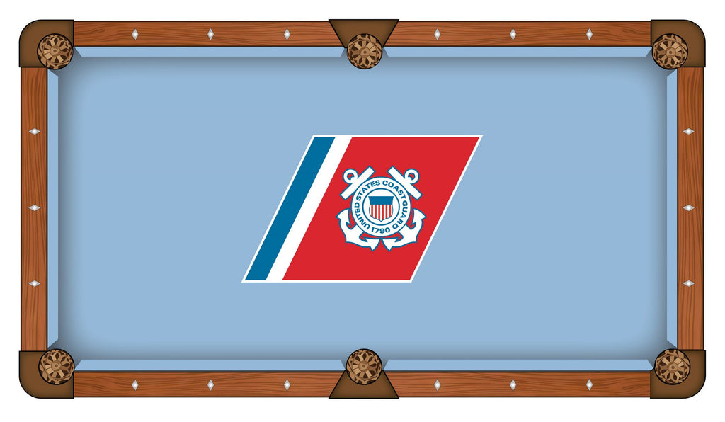 U.s. Coast Guard Pool Table Cloth-7'"