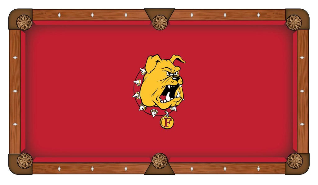 Ferris State Pool Table Cloth-7'"