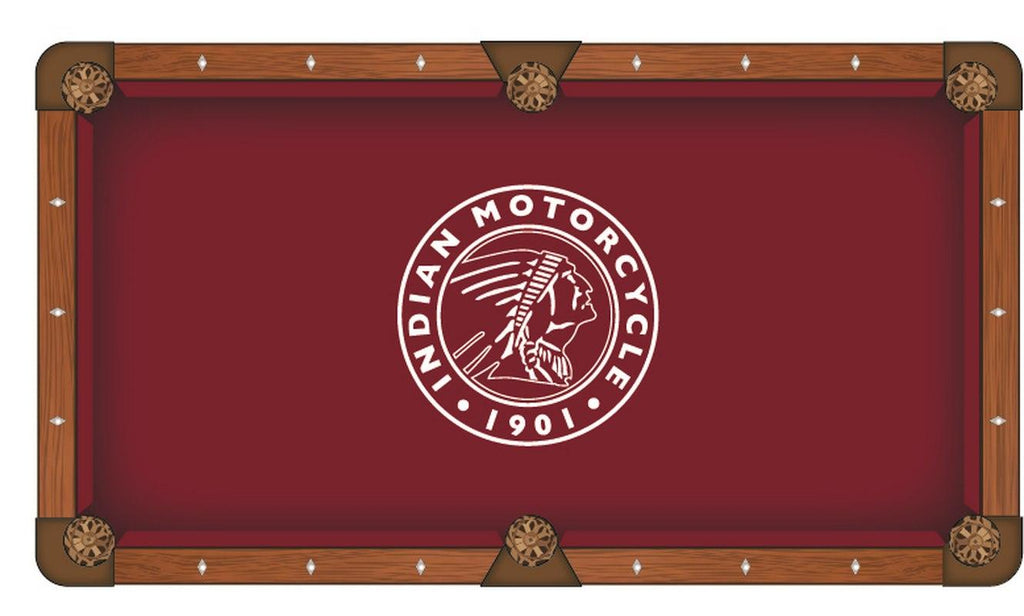 Indian Motorcycle (outline) Pool Table Cloth-7'"