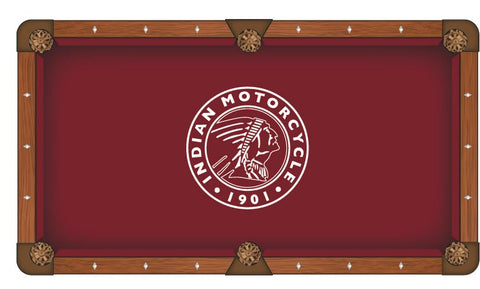 Indian Motorcycle (outline) Pool Table Cloth-7'"