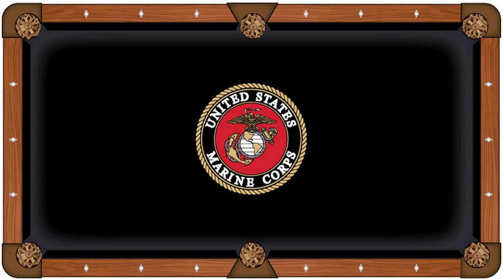 U.s. Marines Pool Table Cloth-7'"