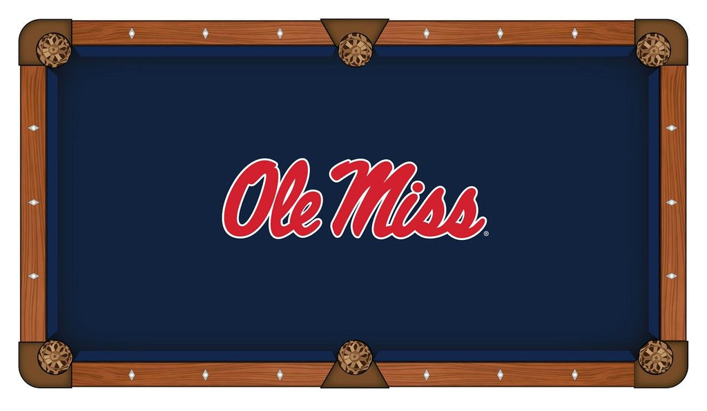 Ole' Miss Pool Table Cloth-7'"