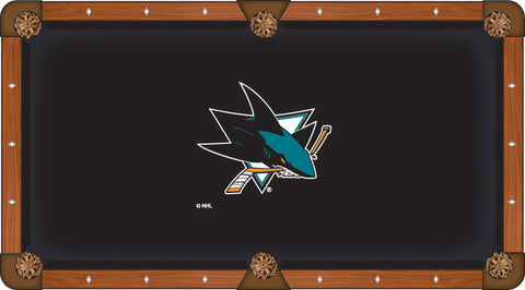 San Jose Sharks Pool Table Cloth-7'"