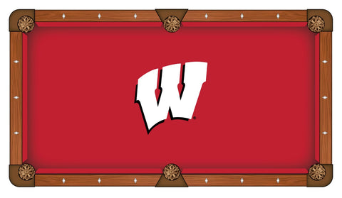 Wisconsin "w" Pool Table Cloth-7'"