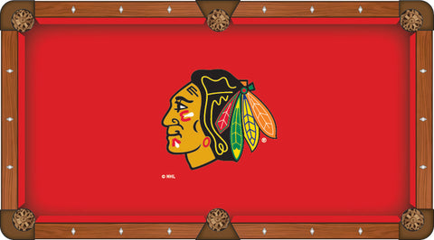 Chicago Blackhawks Pool Table Cloth-8'"