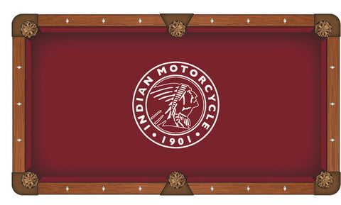 Indian Motorcycle (outline) Pool Table Cloth-8'"