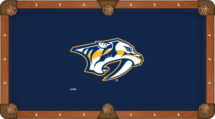 Nashville Predators Pool Table Cloth-8'"