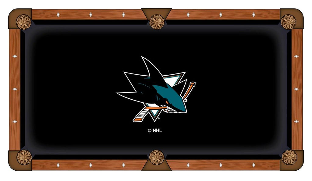 San Jose Sharks Pool Table Cloth-8'"