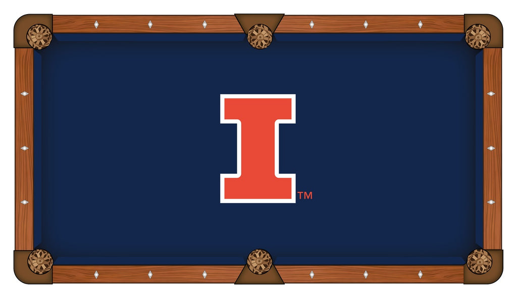 Illinois Pool Table Cloth-9'"