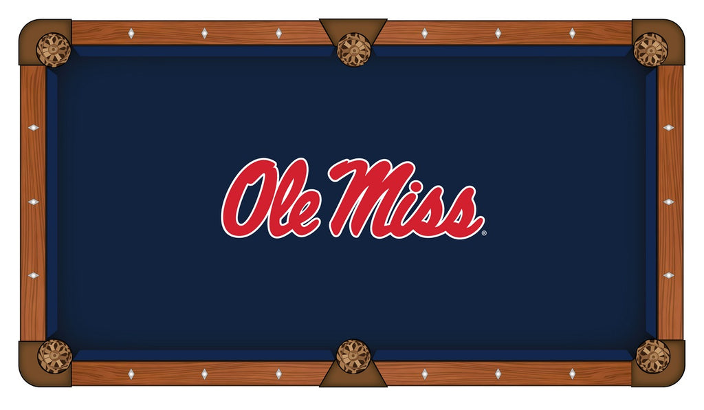 Ole' Miss Pool Table Cloth-9'"