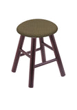 Maple Vanity Stool In Dark Cherry Finish With Graph Cork Seat