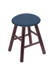 Maple Vanity Stool In Dark Cherry Finish With Rein Bay Seat