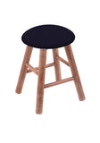 Maple Vanity Stool In Medium Finish With Canter Twilight Seat