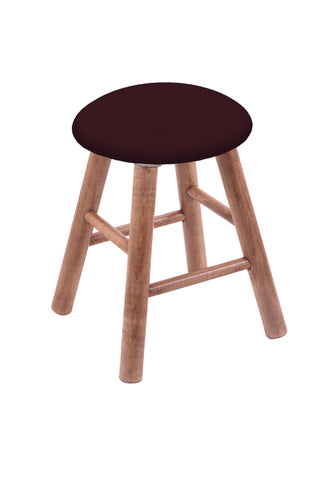 Maple Vanity Stool In Medium Finish With Canter Bordeaux Seat