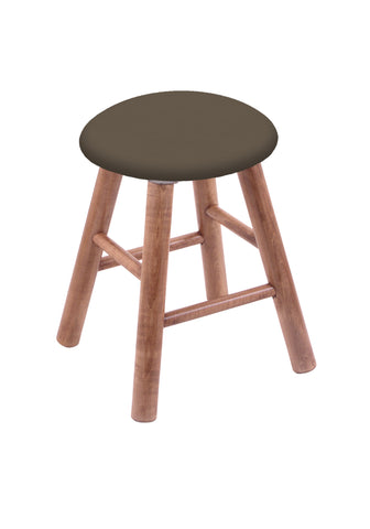 Maple Vanity Stool In Medium Finish With Canter Earth Seat