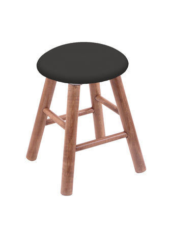 Maple Vanity Stool In Medium Finish With Canter Iron Seat