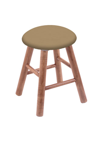 Maple Vanity Stool In Medium Finish With Canter Sand Seat