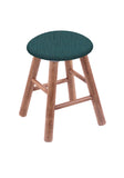 Maple Vanity Stool In Medium Finish With Graph Tidal Seat