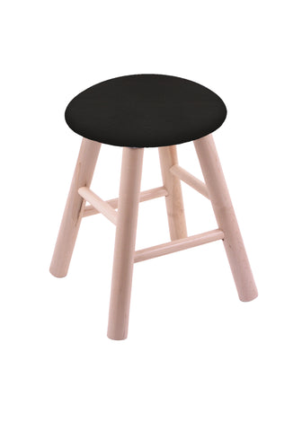 Maple Vanity Stool In Natural Finish With Canter Espresso Seat