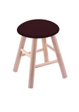 Maple Vanity Stool In Natural Finish With Canter Bordeaux Seat