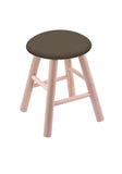 Maple Vanity Stool In Natural Finish With Canter Earth Seat